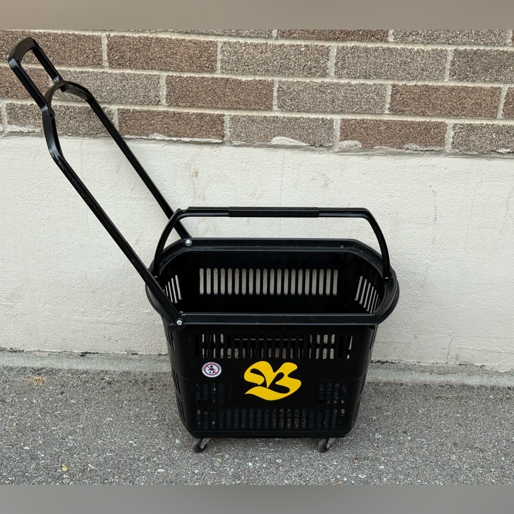 🛒 HBC “The Bay” Classic Logo Rolling Shopping Basket 🇨🇦 - Last One